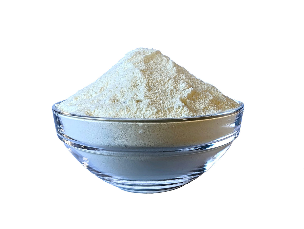 Medley Hills Farm milk powder enhances coffee, tea, and cocoa beverages.