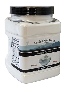 Double-acting baking powder activates leavening for lighter batters