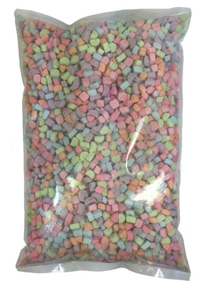 Medley Hills Farm marshmallow bits sprinkled on cereal for color and crunch.