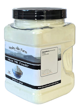 Powder dissolving quickly to make liquid milk with Medley Hills Farm.