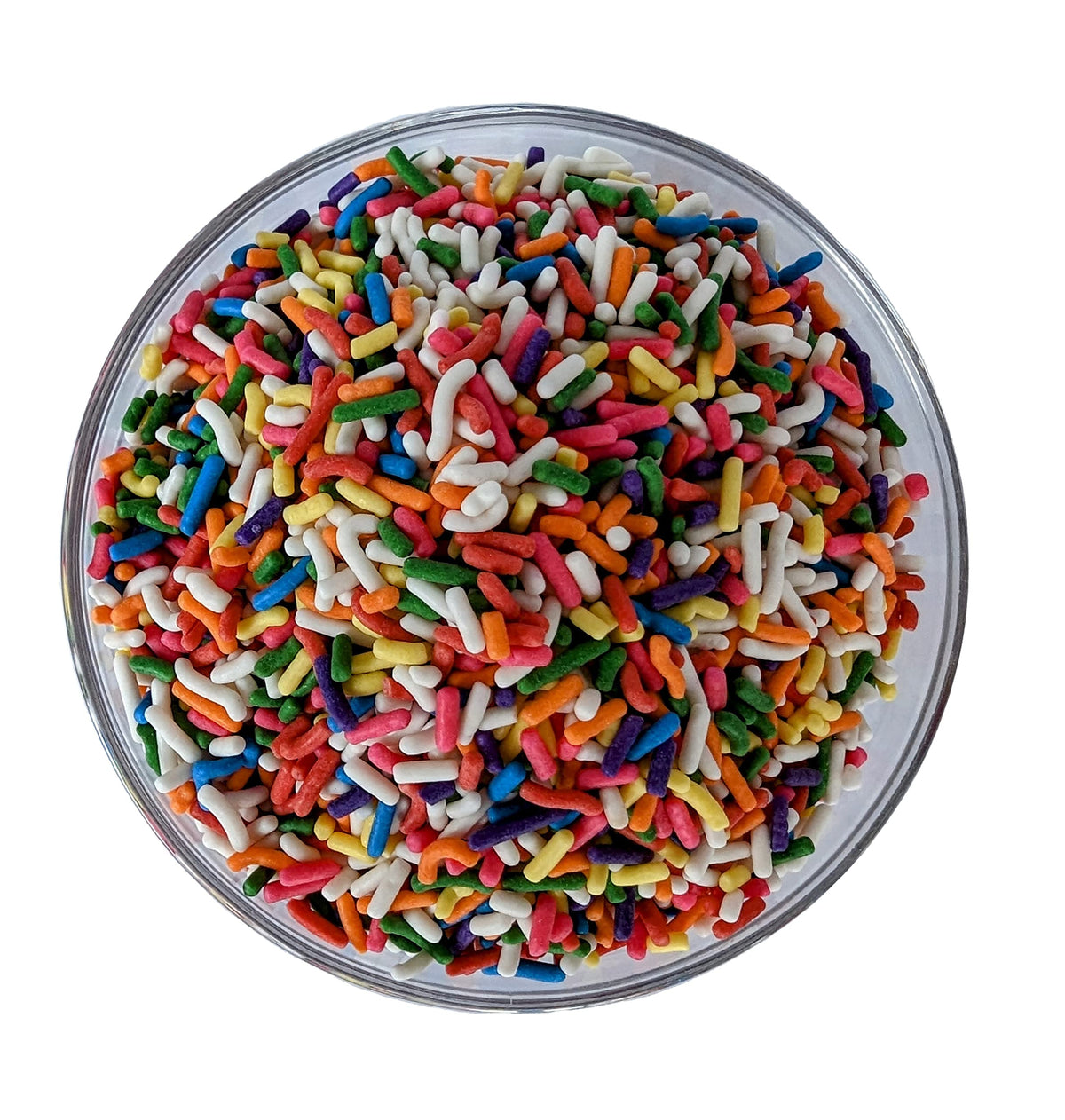Medley Hills Farm rainbow sprinkles on cookies provide playful color and texture.