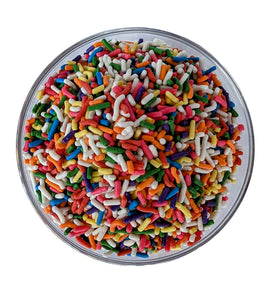 Medley Hills Farm rainbow sprinkles on cookies provide playful color and texture.