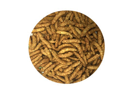 Medley Hills Farm sesame sticks narrow crispy-golden texture on platter hints crisp bite.