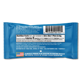 MEG Arctic Mint gum on a bag illustrating quick alertness on the go.