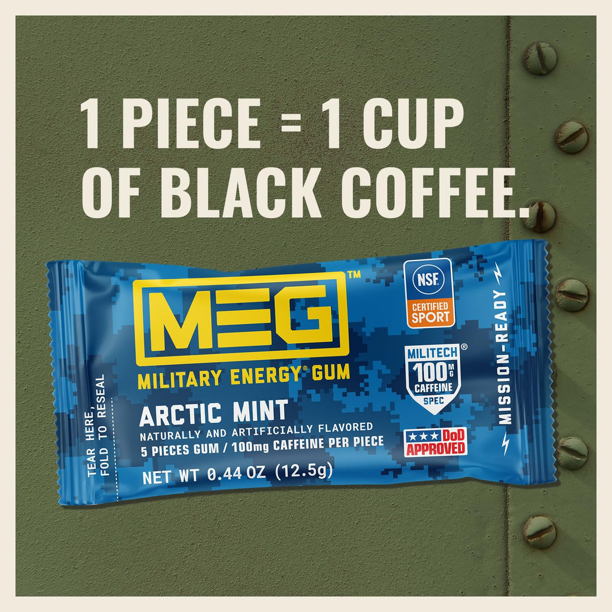 MEG Arctic Mint pack showcasing USA-made production quality.