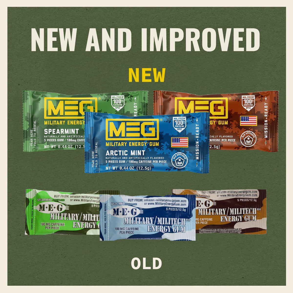 MEG Cinnamon flavor graphic suggesting bold flavor and mental alertness.