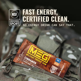 MEG Cinnamon with NSF for Sport logo and DoD badge