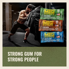 MEG Cinnamon Military Energy Gum credibility for rapid absorption
