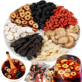Megacephalus Six Treasure Tea box front for easy detox and daily vitality.