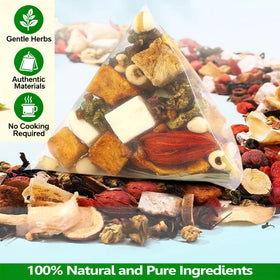 Meideal caffeine-free tea label makes this option suitable any time of day.