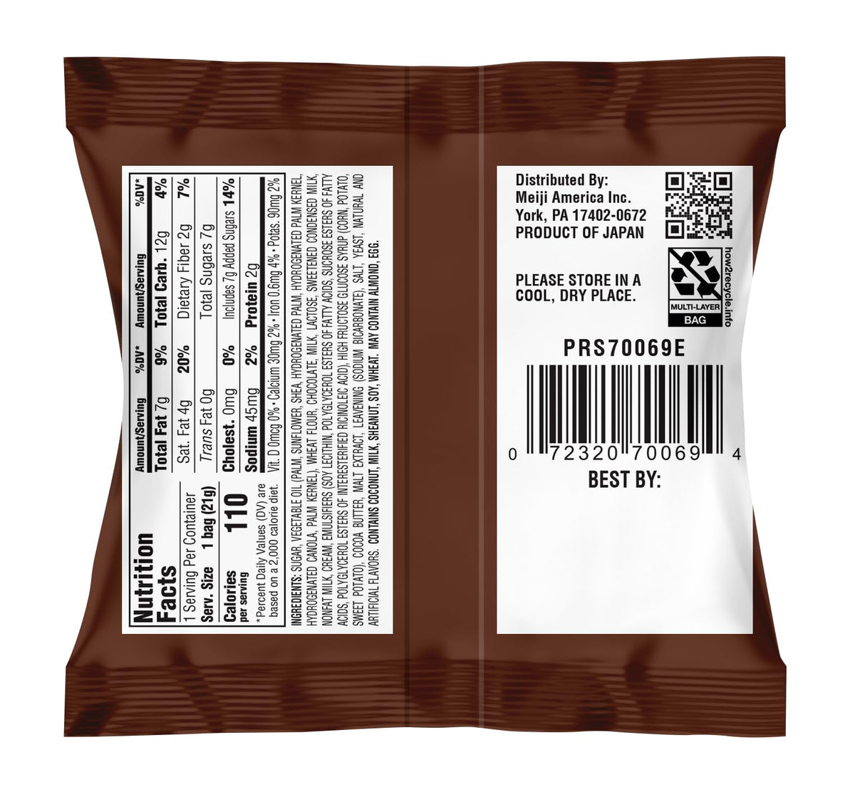 Meiji Chocorooms crème detail highlights rich contrast with crispy bite.