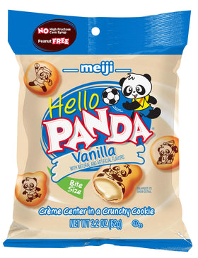 Meiji Hello Panda cookies bite-sized snack perfect for on-the-go kids and families.