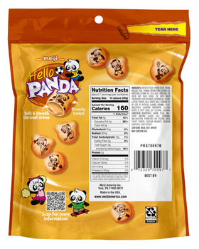Meiji Hello Panda Cookies creme filled interior adds creamy contrast.