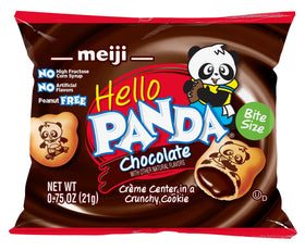 Meiji Hello Panda featuring panda sport designs to spark imagination during snack time.