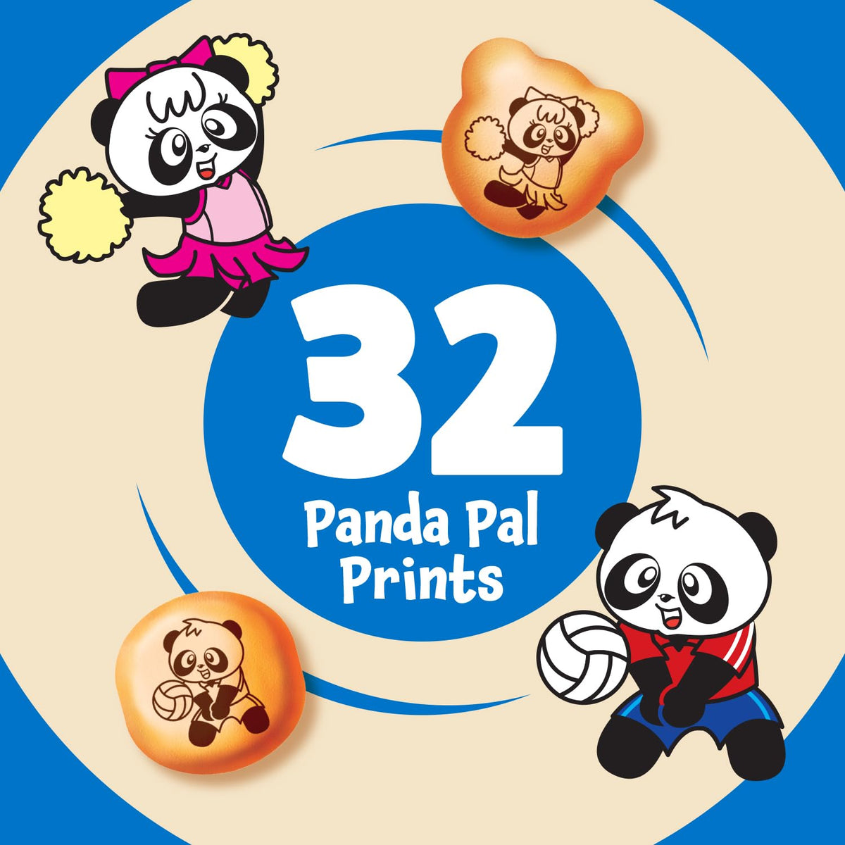 Meiji Hello Panda cookies in a resealable pack support freshness between uses.