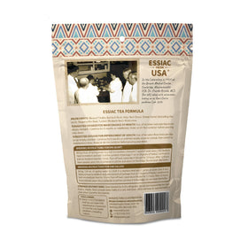 MEINTU Essiac Tea 8-Herb Powder label showing organic, gluten-free blend.
