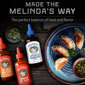 Melinda's sauces pair with grilled veggies for vibrant meals.
