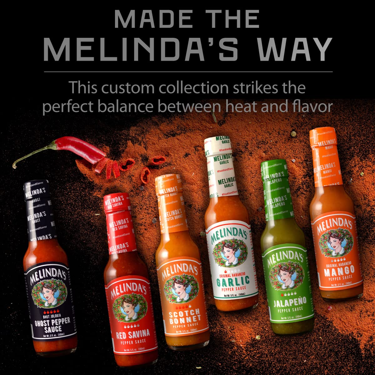 Jalapeño sauce bottle offers approachable heat and zing from Melinda's Chef Fig.