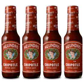 Pour Melinda's Chipotle Hot Sauce over tacos for smoky heat.