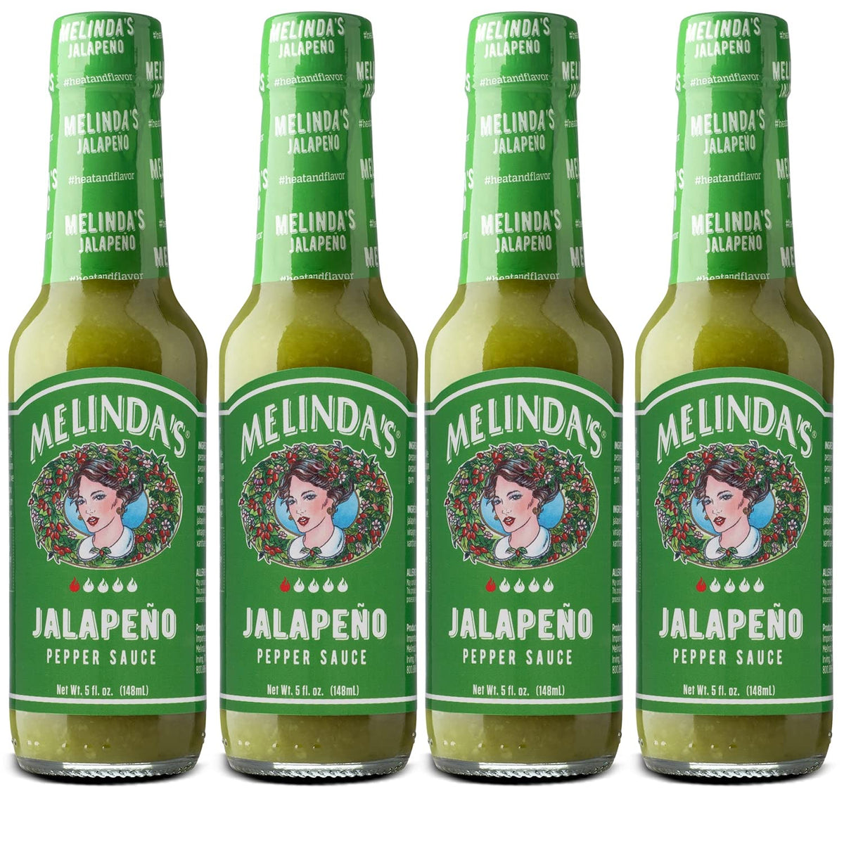 Melinda’s Jalapeño Hot Sauce bottle with mild heat adds bright flavor to tacos and eggs.
