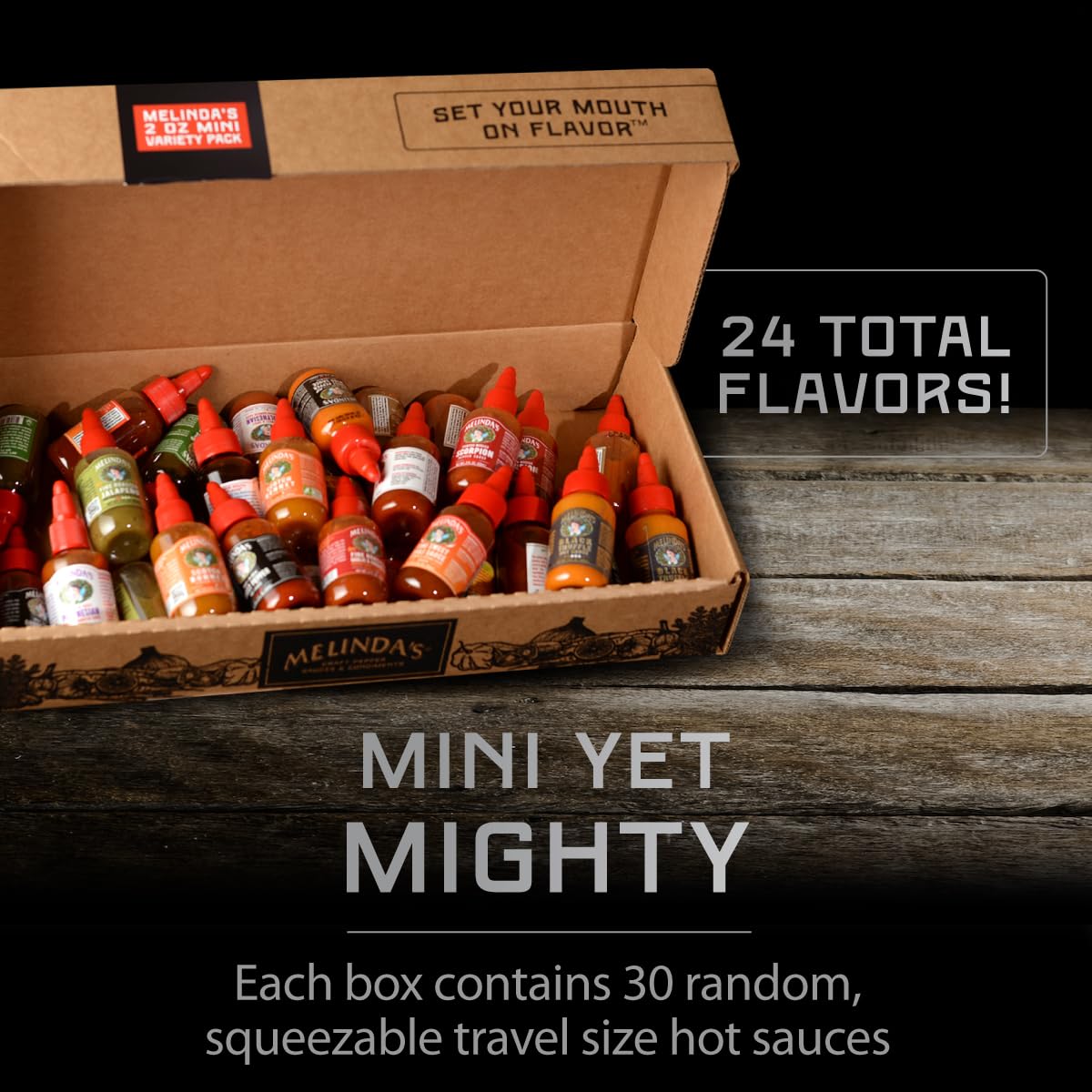 Close-up of Melinda's mini collection highlighting diverse flavors for everyday cooking.