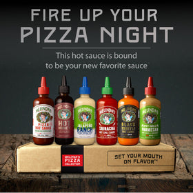 Melinda's Hot Honey bottle from the Pizza Collection for pizza nights.