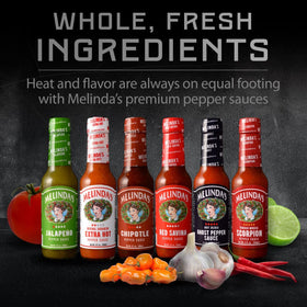 Melinda’s Scorpion Pepper bottle adds a dramatic kick to sauces