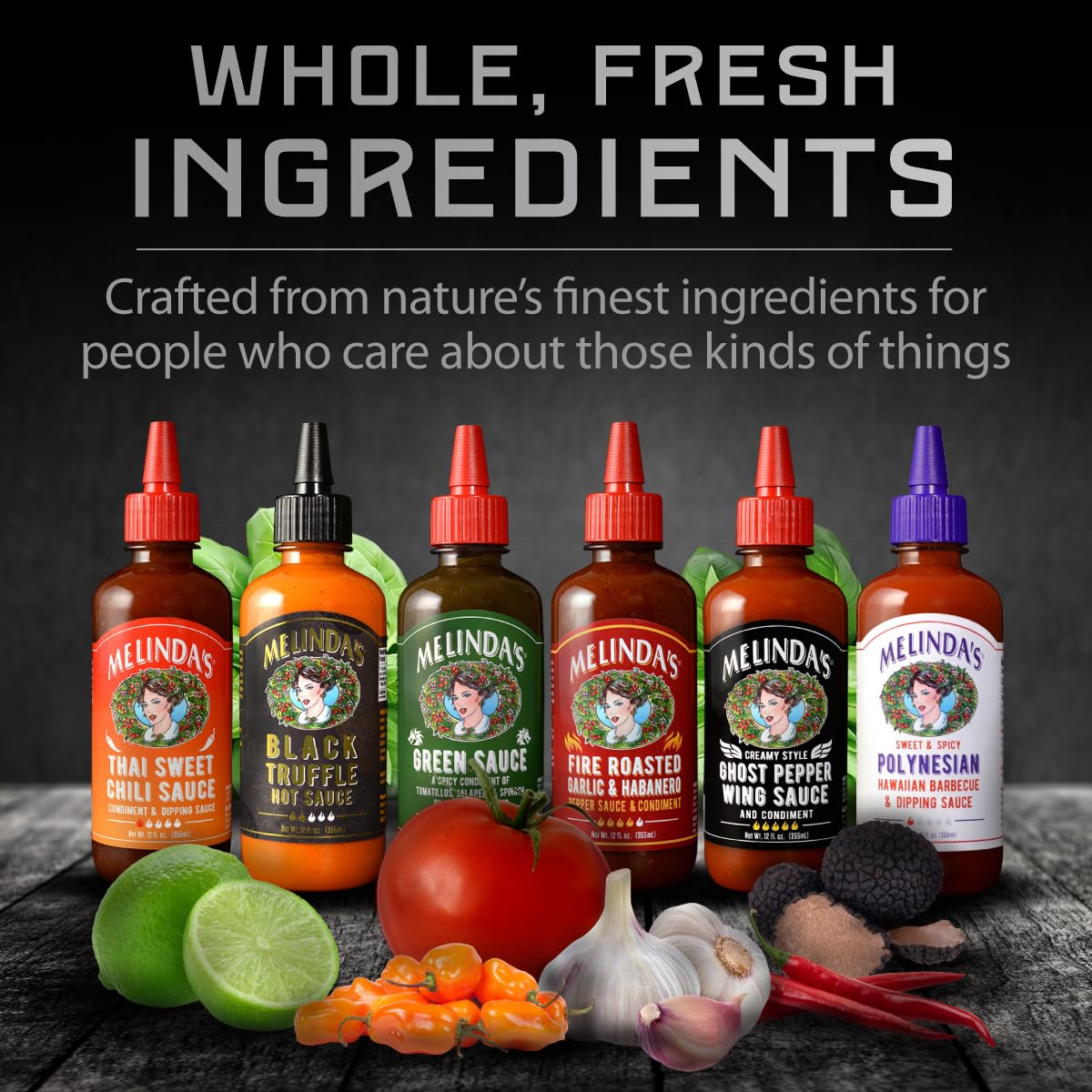 Melinda's Spicy Polynesian bottle combines tropical heat and sweetness
