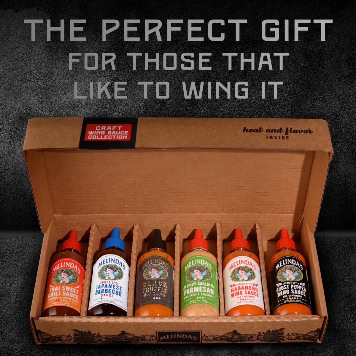 Melinda’s Thai Sweet Chili bottle offers balanced sweetness and spice for glaze