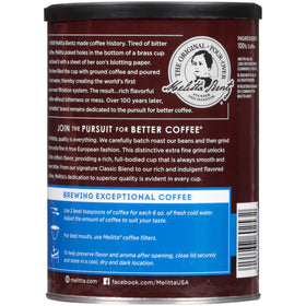 Six-pack Melitta Classic Blend packaging suited for home or office use