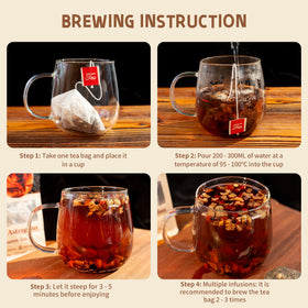 MellowSoul Tea bags dispensing scene reinforces convenience and ready-to-brew format.