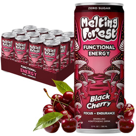 Melting Forest Black Cherry Energy Can highlights bold flavor for sustained focus.