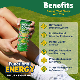 Melting Forest cordyceps and Lions Mane energy can for focused thinking.