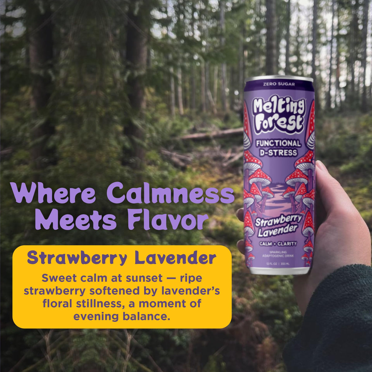 Melting Forest D-Stress five calories per can indicates easy daily fit.