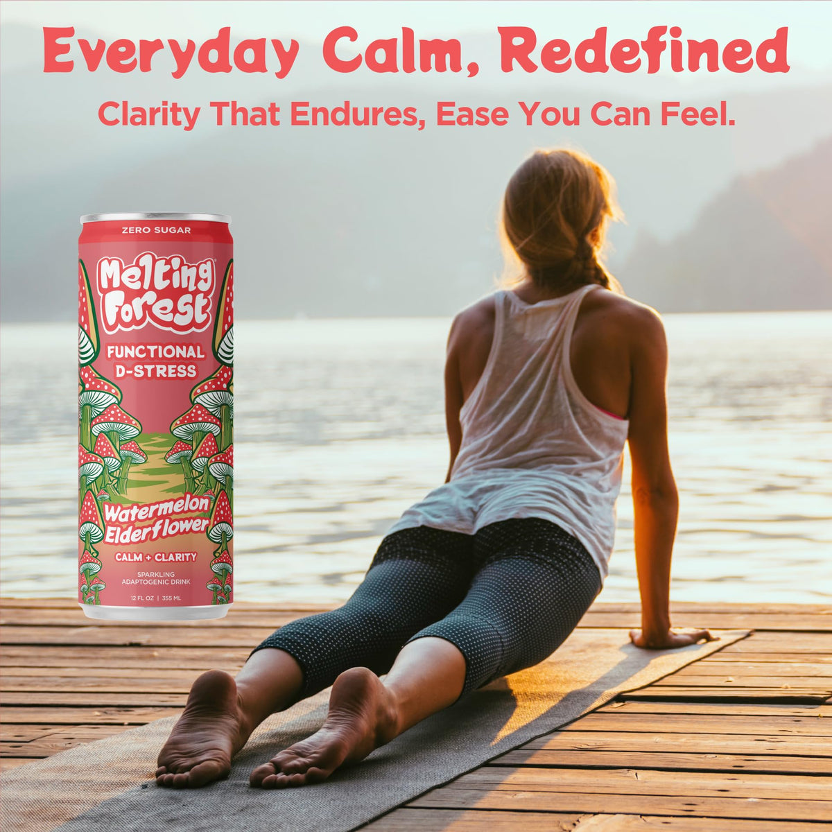 Melting Forest D-Stress table-top shot emphasizes flavor and mood-friendly moments.