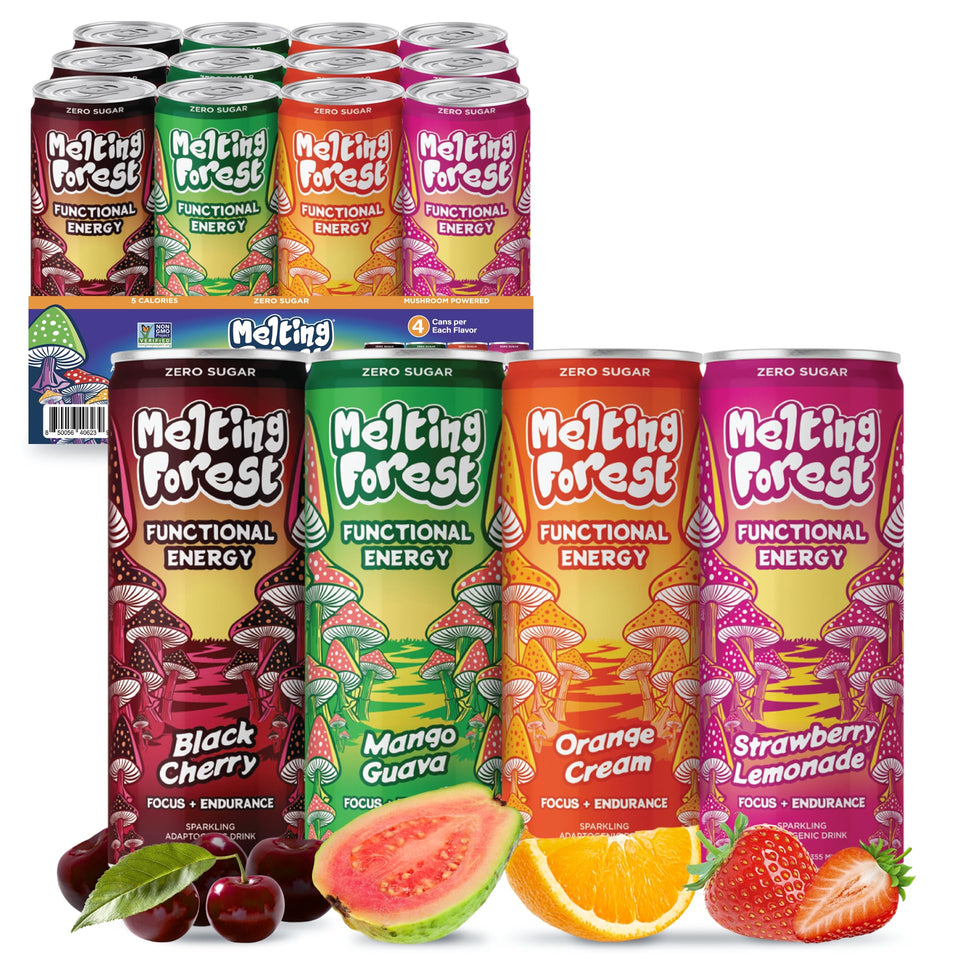 Melting Forest Black Cherry can for energy and focus.