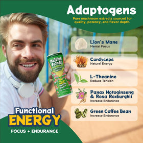 Melting Forest green coffee caffeine boost can for clean energy.