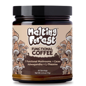 Melting Forest Mushroom Coffee tub with 30 servings for clean energy