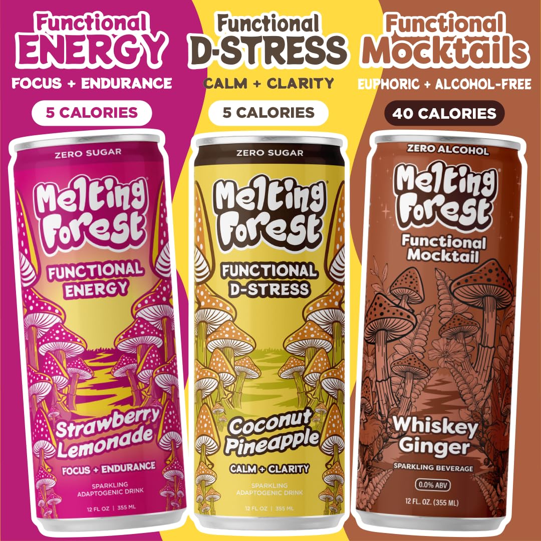 Melting Forest functional mushroom energy blend can for focus and stamina.