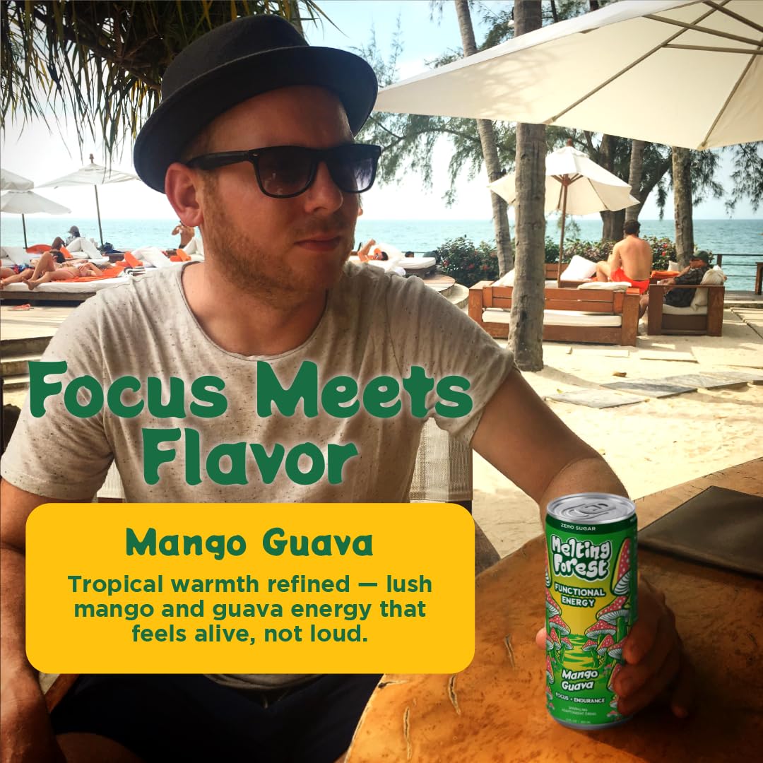 Melting Forest tropical mango guava flavor can for delicious refreshment.