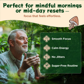 Vegan gluten-free seal on Melting Forest product