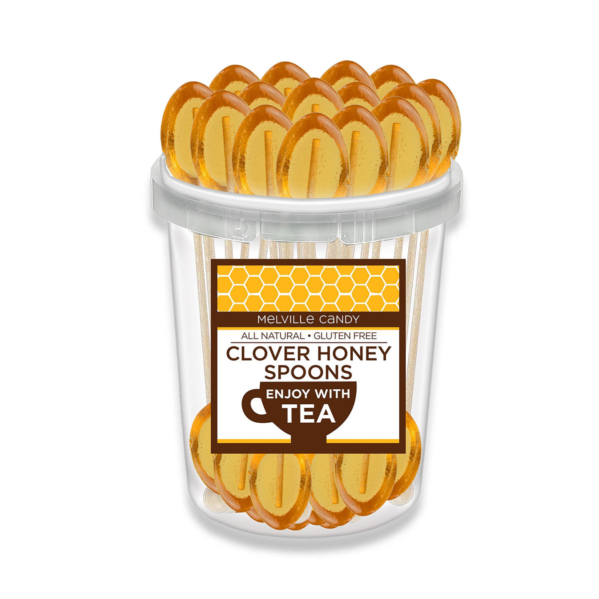 Melville Candy Clover Honey Spoon tea serving for mess-free sweetness