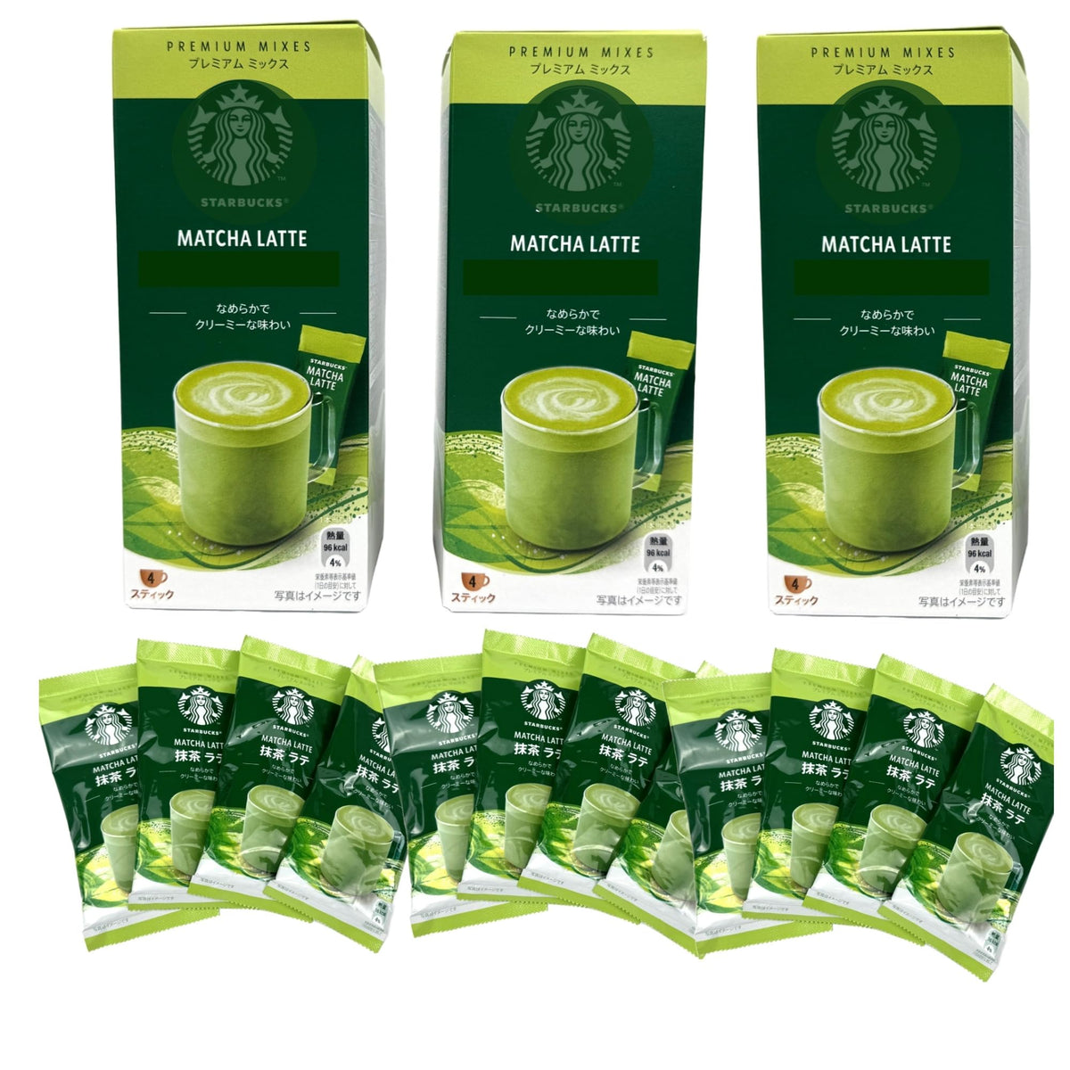 MENBLY Star-bucks Matcha Latte Powder packaging front for quick cafe-style latte
