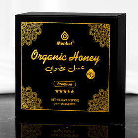 Menhot Honey for Men 29-sachet pack showcasing convenient servings