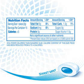 Mentos allergen-free gluten-free packaging badge visible on the label.