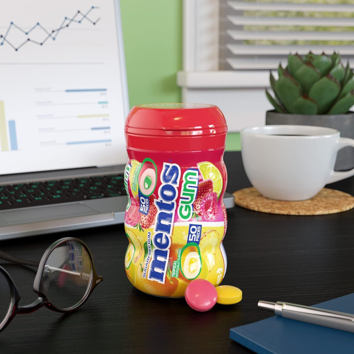 Mentos bottle packs designed for travel and easy access.