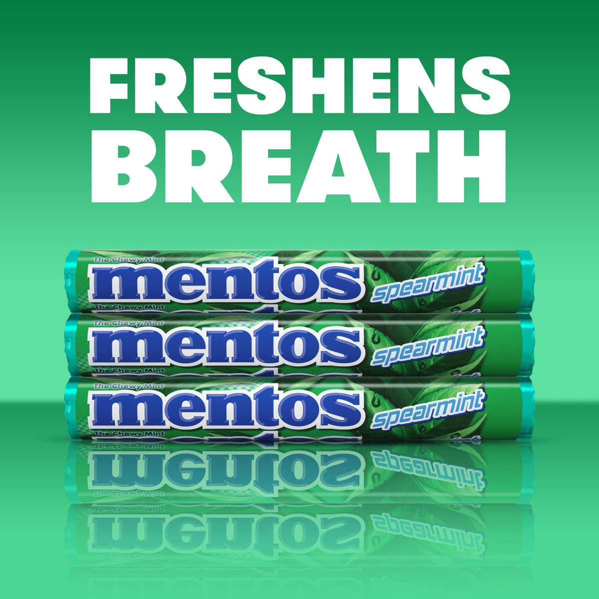 MENTOS candies arranged as wedding or baby shower favors for guests.