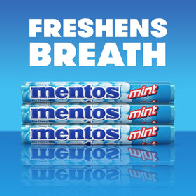 MENTOS Chewy Mint candy roll party pack display suitable for events and celebrations