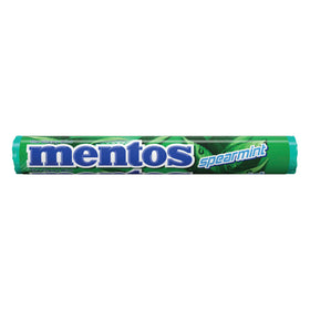MENTOS on-the-go mint chews in a pocket-ready container for quick refresh.