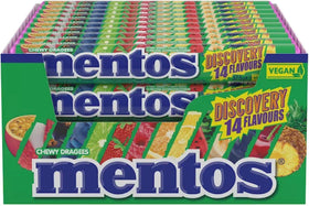 Mentos Discovery 40-roll box ready for gifting or party sharing.
